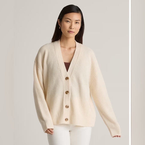 Quince Jackets & Blazers - Quince white cardigan